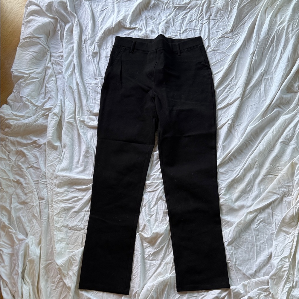Quince Black High-Waisted Pants